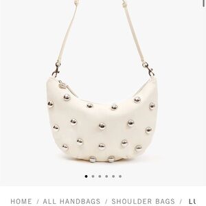 Clare V Cream Studded Lune